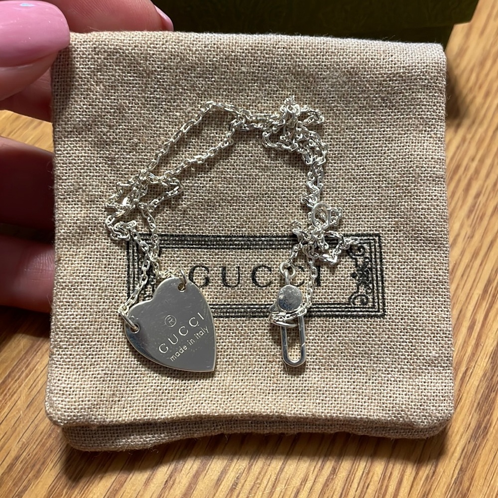 Gucci heart necklace